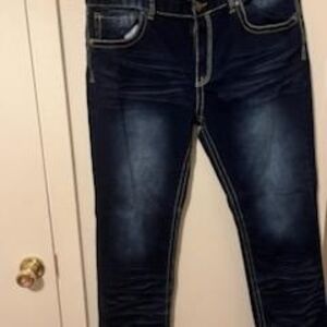 Men's Dark Blue Skinny Jeans